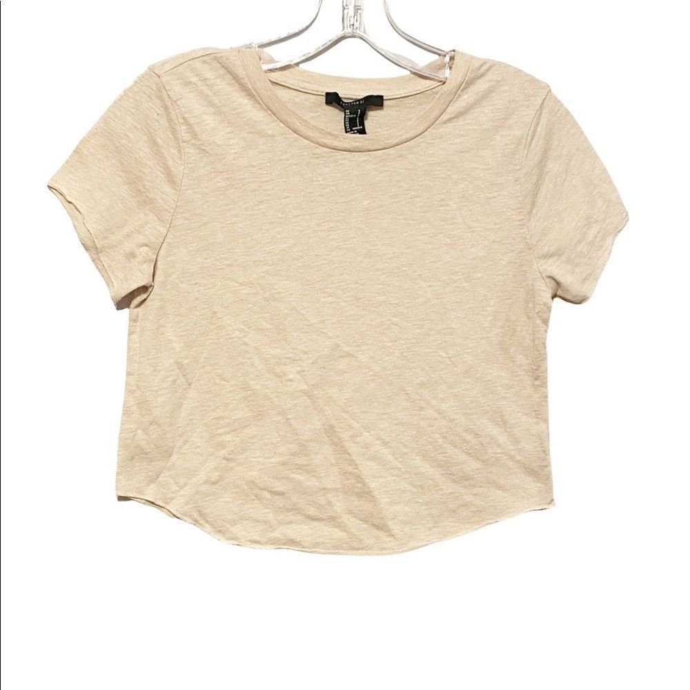 Forever 21 Natural Colored Crop Top Size S
